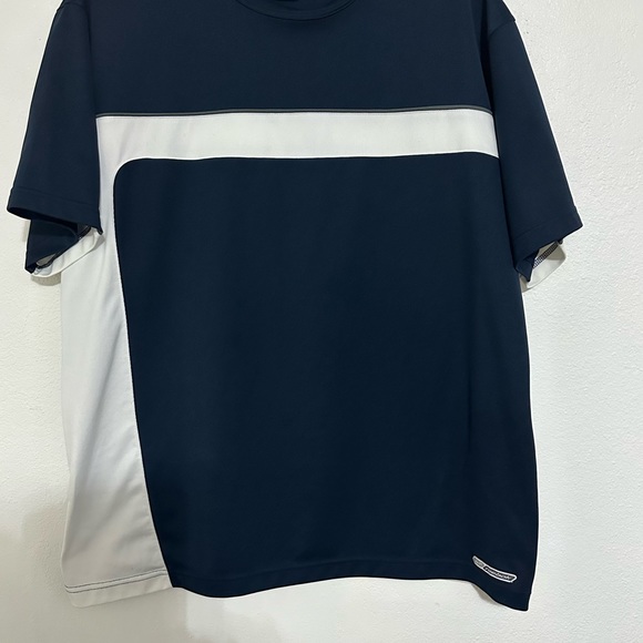 Reebok Man’s Activewear Colorblock T-shirt, Size XL, Blue/White, Short Sleeve - Picture 4 of 7